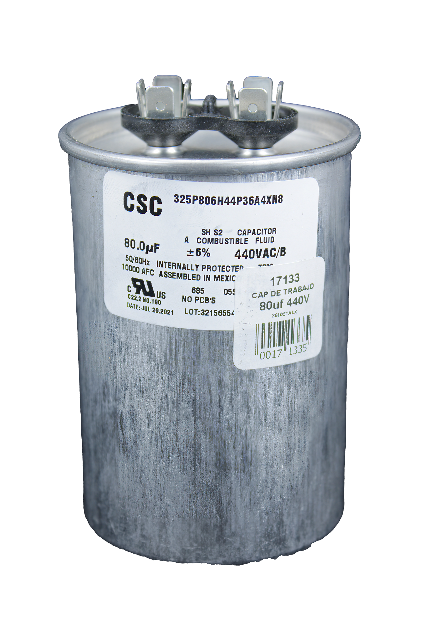 Capacitor De Trabajo 440V