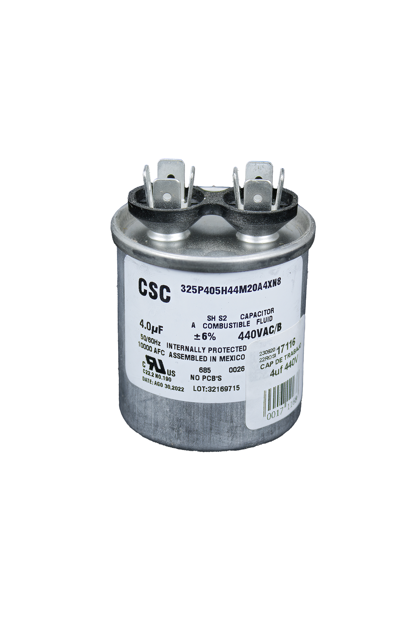 Capacitor De Trabajo 440V