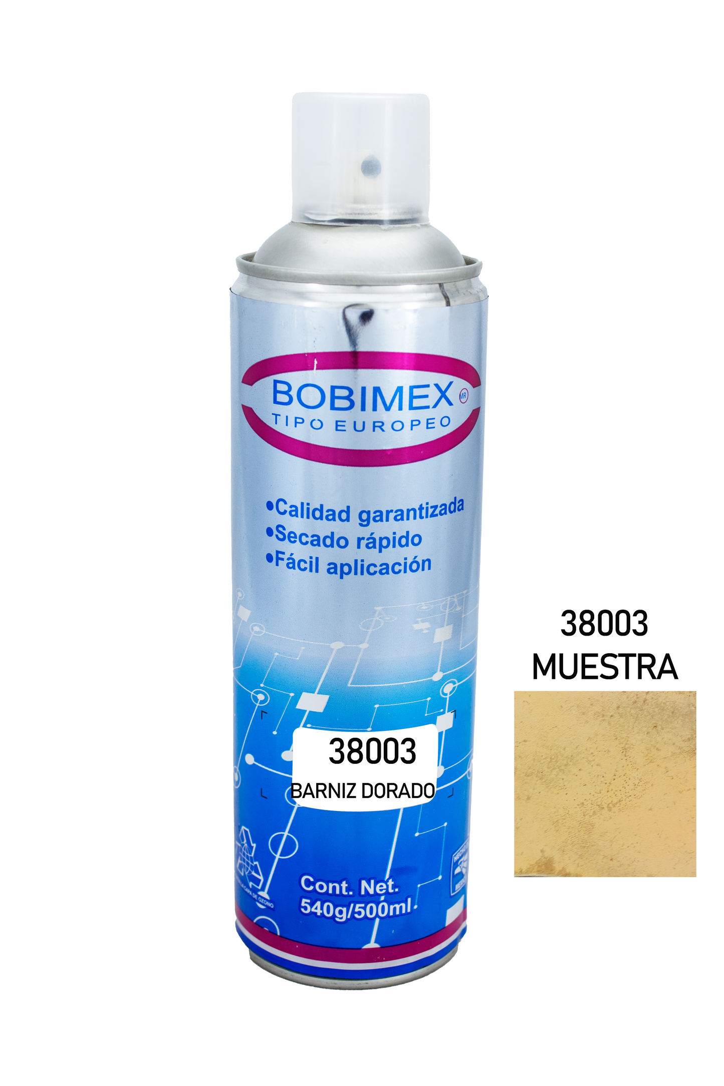 Spray Bobimex Barniz Dorado